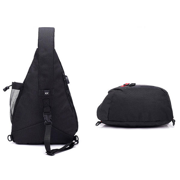 Men's Camouflage Chest Bag with USB Port - Large Capacity Outdoor Crossbody