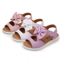 Bow-Knot Girls Flat Princess Toddler Sandals - Sheseelady