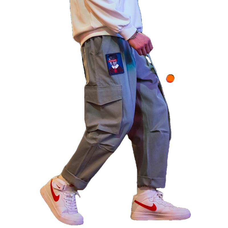 Aelfric Hip Hop Sweat Pants Embroidery Japanese Style Trousers Sweatpants Streetwear Men Joggers Track Casual Cargo Pants - Sheseelady