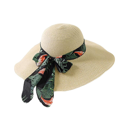 新しい夏の女性の太陽の帽子ボウリボンパナマビーチハット女性チャペウフェミニノソンブレロフロッピーストローハット