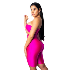 Sexy Women's Strapless Cutout Bodycon Playsuit For Party Club