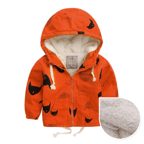 Trench Kids Fleece Trench Jackets For Boys