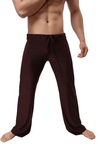Man Long Pant Sleepwear Comfy Breathable Slip Trousers