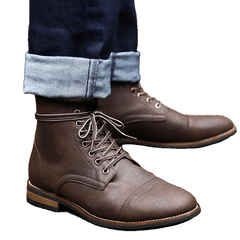 High Quality British Boots Autumn Winter Shoes Men Fashion