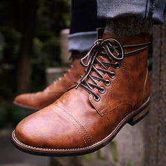 High Quality British Boots Autumn Winter Shoes Men Fashion