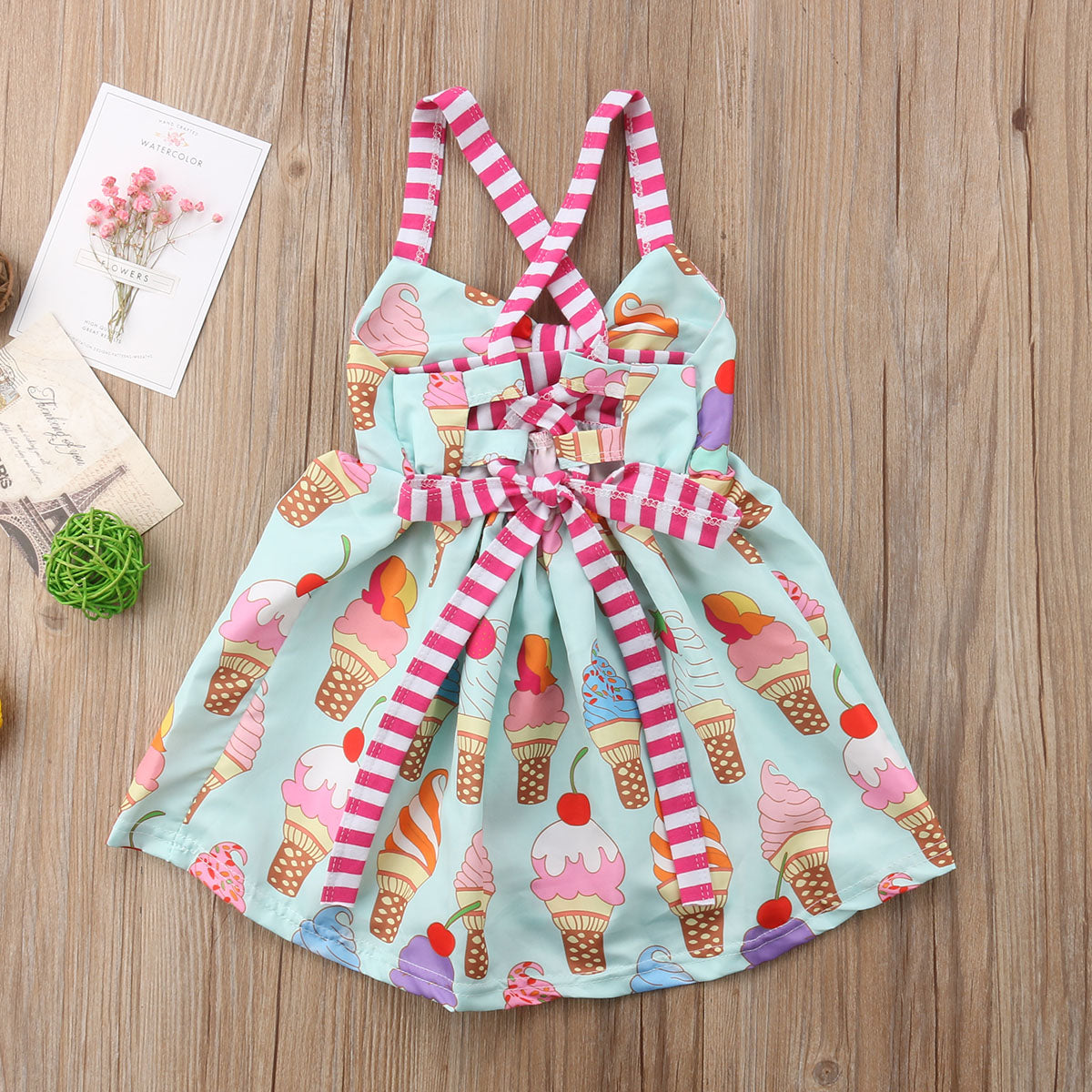 Casual Halter Backless Bow Baby Dresses - Sheseelady