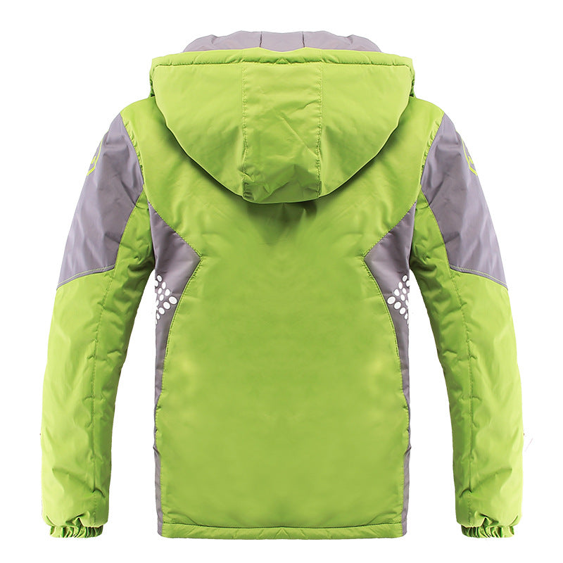 Kids Outerwear Waterproof Cotton-Padded Jackets For Unisex