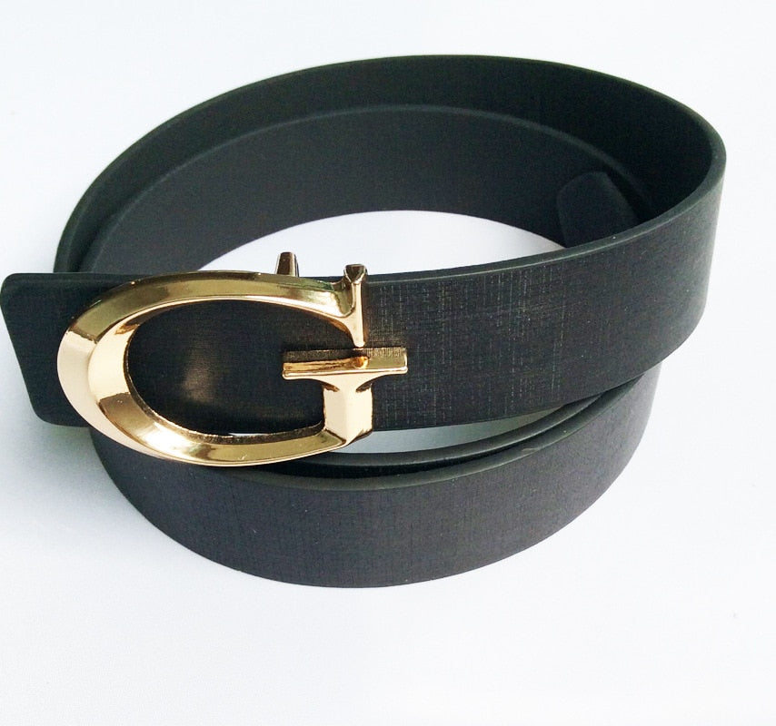Cody Steel Women Casual Belt Fashion Smooth Buckle Brand Leather Belt For Girl Business Split Leather Belt Woman - Sheseelady