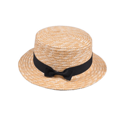 Cute Girls Straw Hat Bowknot Sun Hat 52-54Cm - Sheseelady