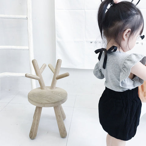 Casual Lovely Girls' O-neck Ruffle Quality T-Shirt For Summer