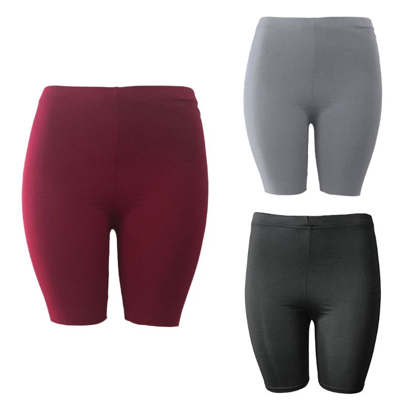 Fashion New Lady Women'S Casual Fitness Half High Waist Quick Dry Skinny Bike Shorts 3 Colors High Quality - Sheseelady