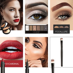 Conjunto de ferramentas de maquilagem de beleza de batom Matte sexy