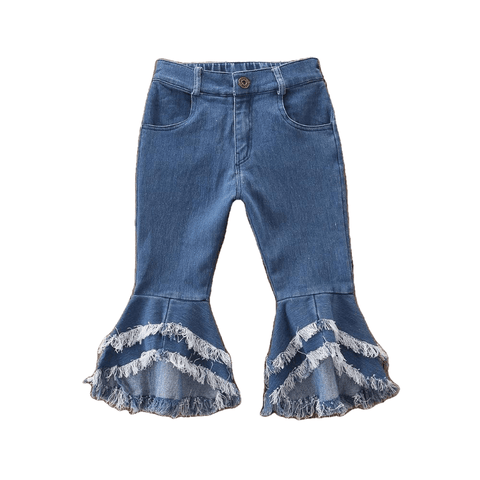 Flared Bell Bottom Boot Cut Pants For Toddler Girls