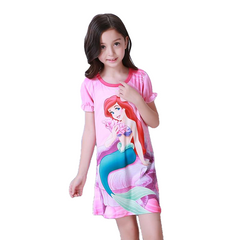 Lovely Short Sleeve Night Gown For Girls