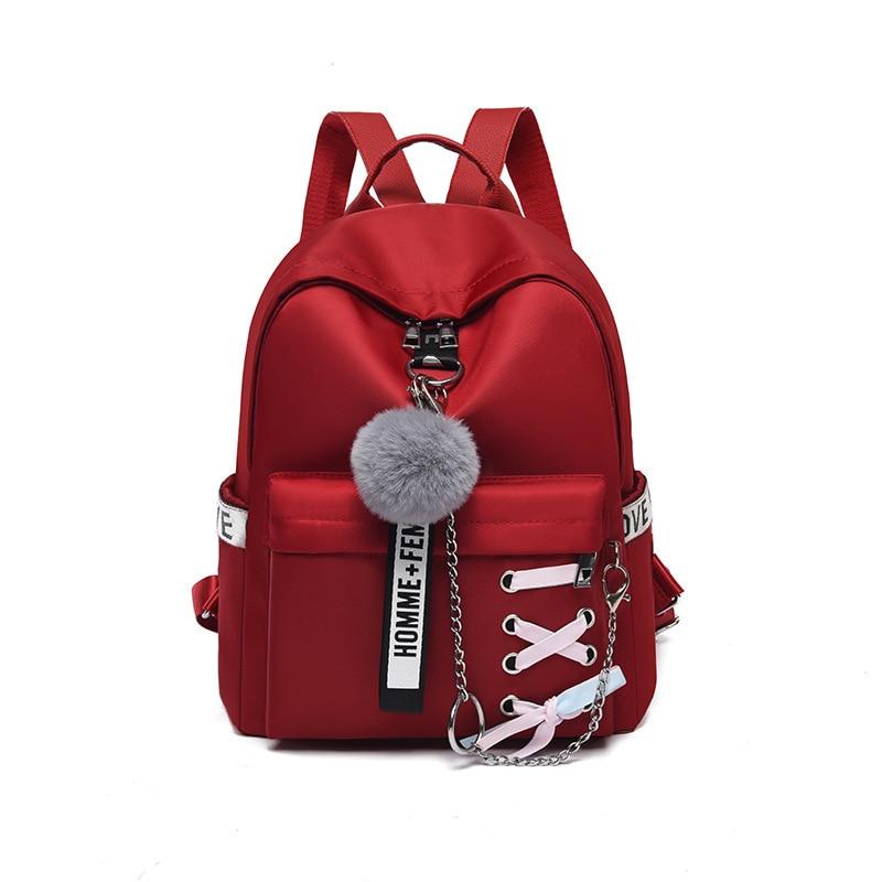 Fashionable Retro Female Waterproof Oxford Backpacks