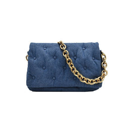 Women's Quality Shoulder Bags With Thick Metal Chain