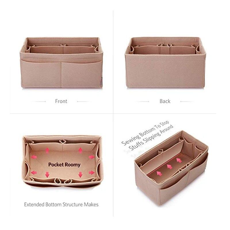 Fashionable Portable Felt Cloth Cosmetic Bags For Home Travel