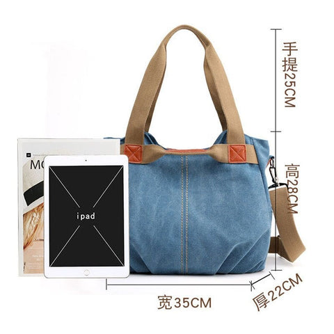Popular Casual Women's Canvas Crossbody Bags With High Capacity