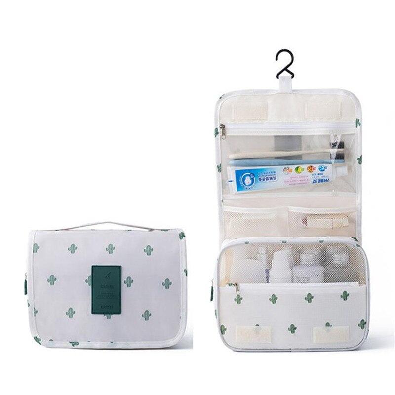 Stylish High Capacity Hanging Women's Nylon Toiletry Bag For Cosmetics