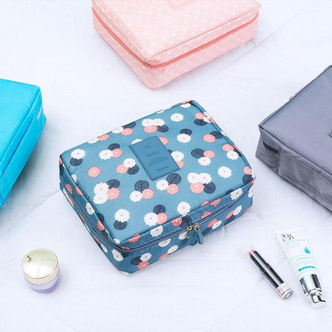 Stylish Women's Oxford Makeup Bags With Multicolor Pattern