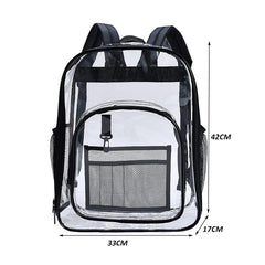 High Quality Waterproof Transparent Women's Large Capacity School Bag