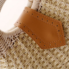 Handmade Casual Women's Shell Shape Straw Bags