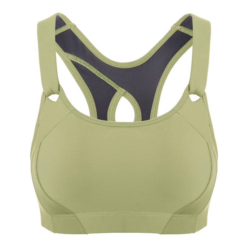 Women's Seamless High Impact Quick Drying Full Coverage Padded Sports Bra