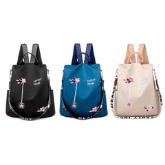 Casual Fashionable Women's Waterproof Oxford Embroidery Backpack