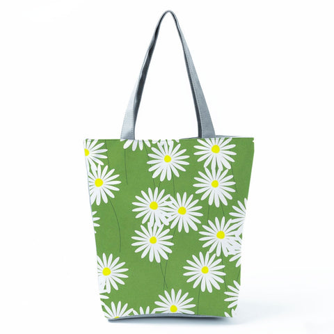 Fashion Women's Floral Printed Canvas Shoulder Bag For Daily Use