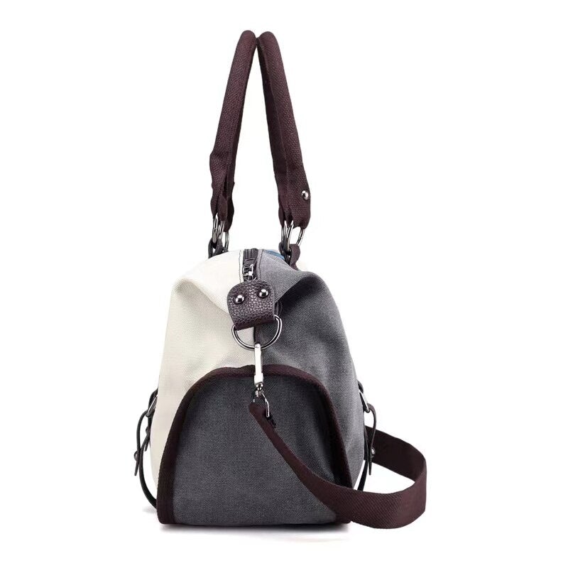 Fashionable Casual Large Capacity Women’s Canvas Shoulder Bag