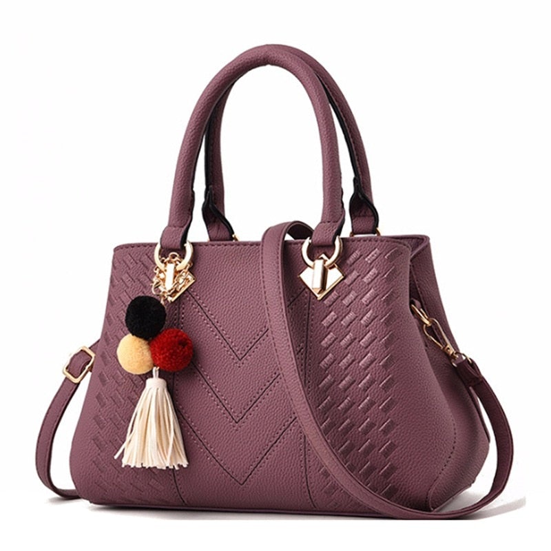 Stylish Women’s Top-handle Leather Totes Bag