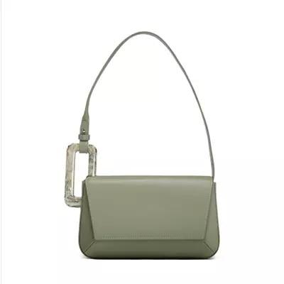 Stylish Luxury Female Long Panelled Flap Acrylic Shoulder Bag