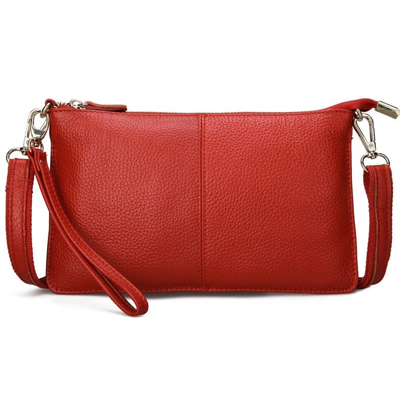 Fashionable Candy Color Women's Leather Crossbody Bags