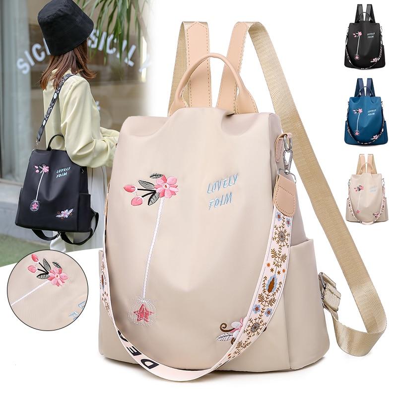 Fashion Large Capacity Women's Anti-theft Waterproof Oxford Backpack