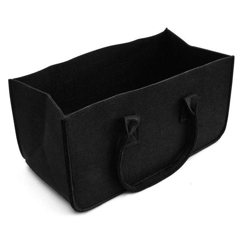 Casual Black Felt Bag For Firewood Household Items