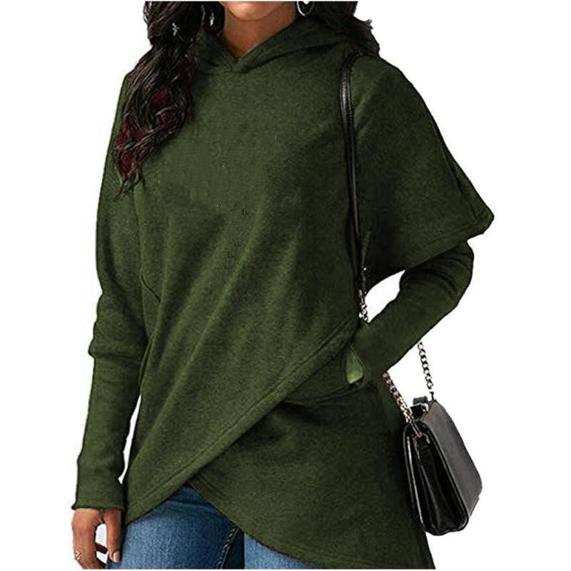 Women Casual Autumn Winter Long Sleeve Pocket Pullover Hoodie Female Warm Hooded Sweatshirt