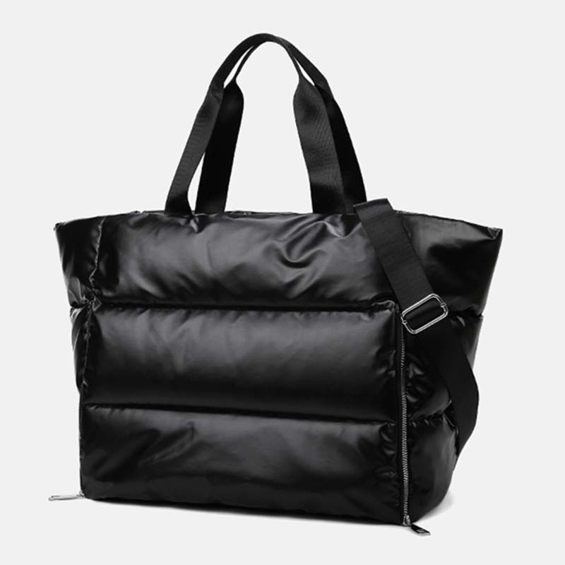 Casual Women's Fluffy Padded Nylon Handbag