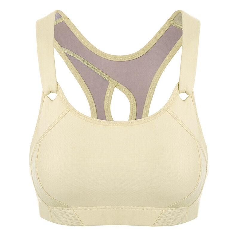 Women's Seamless High Impact Quick Drying Full Coverage Padded Sports Bra