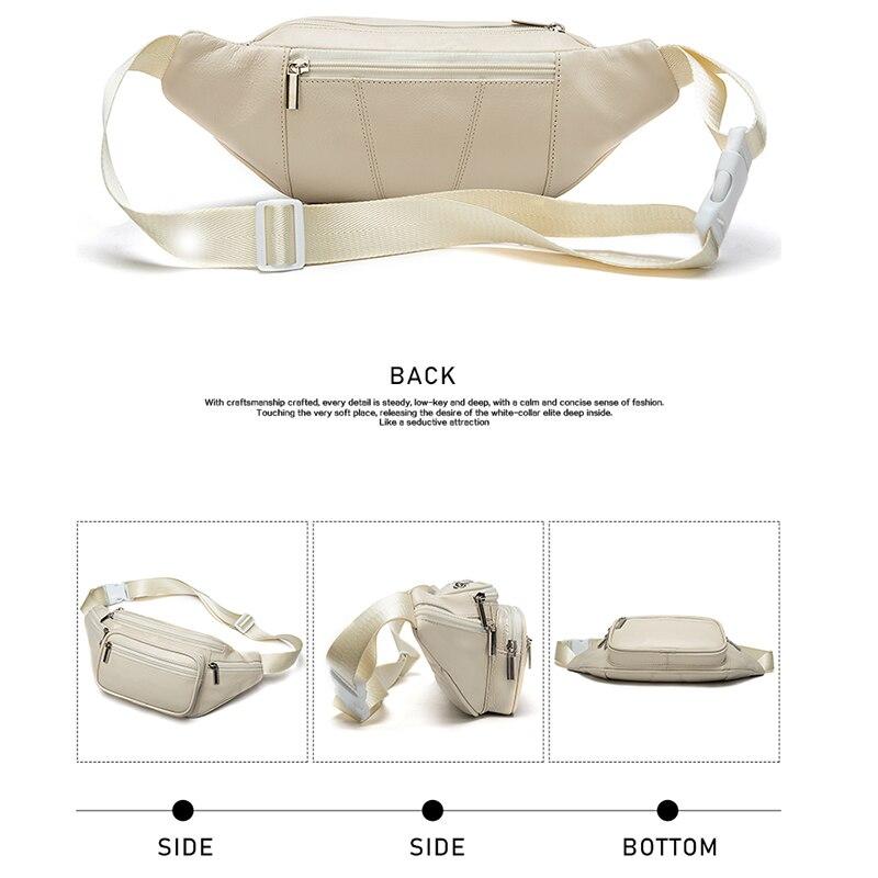 Stylish Leisure Female Leather Belt Bag For Phone Cash