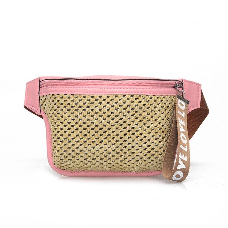 Casual Women's Woven Leather Fanny Packs