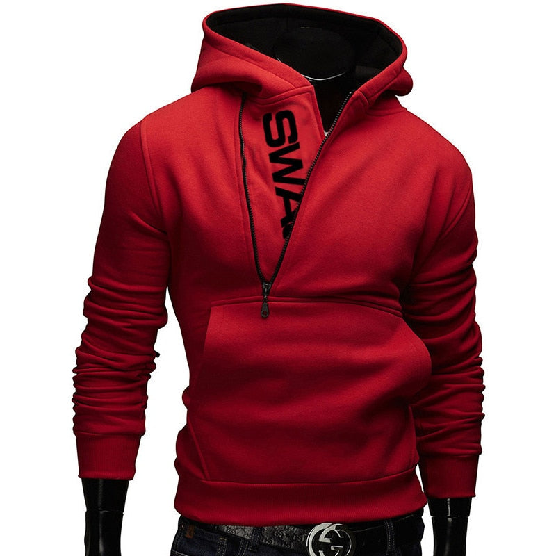 Hip Hop Style Spring Male Side-zippered Cotton Tracksuit With Letter Print