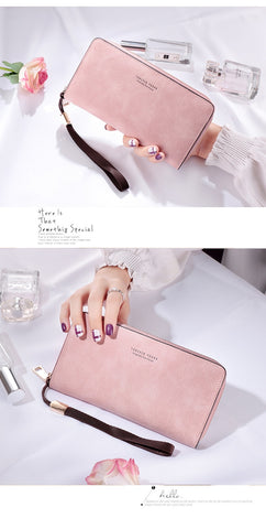 Leisure Synthetic Leather Wristband Zipper Closure Wallet For Girls