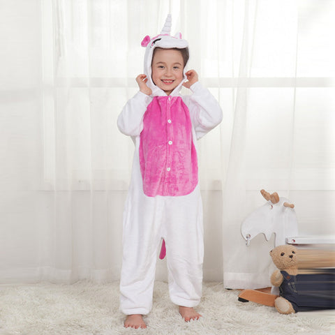 Stylish Sweet Animal Shape Skin-friendly Flannel Pajamas For Boys/Girls