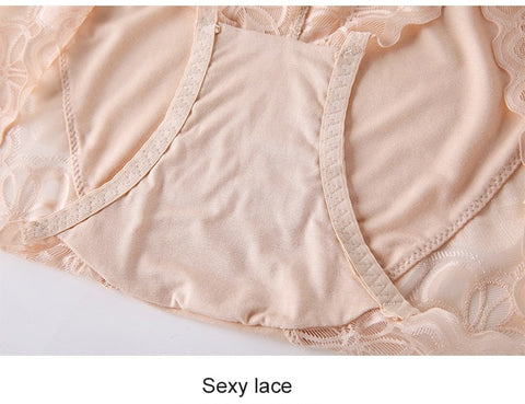 Large Size High Waist Panties For Women Underwear Ladies Big Size Briefs Plus Size Transparent Sexy Lace Panties Female 5Xl 6Xl - Sheseelady