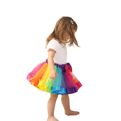 3M-8T Princess And Rainbow Tulle Skirts For Girls - Sheseelady