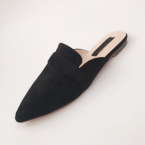 Summer Casual Ladies' Slip-on Flat Pointed Mules For Outdoor