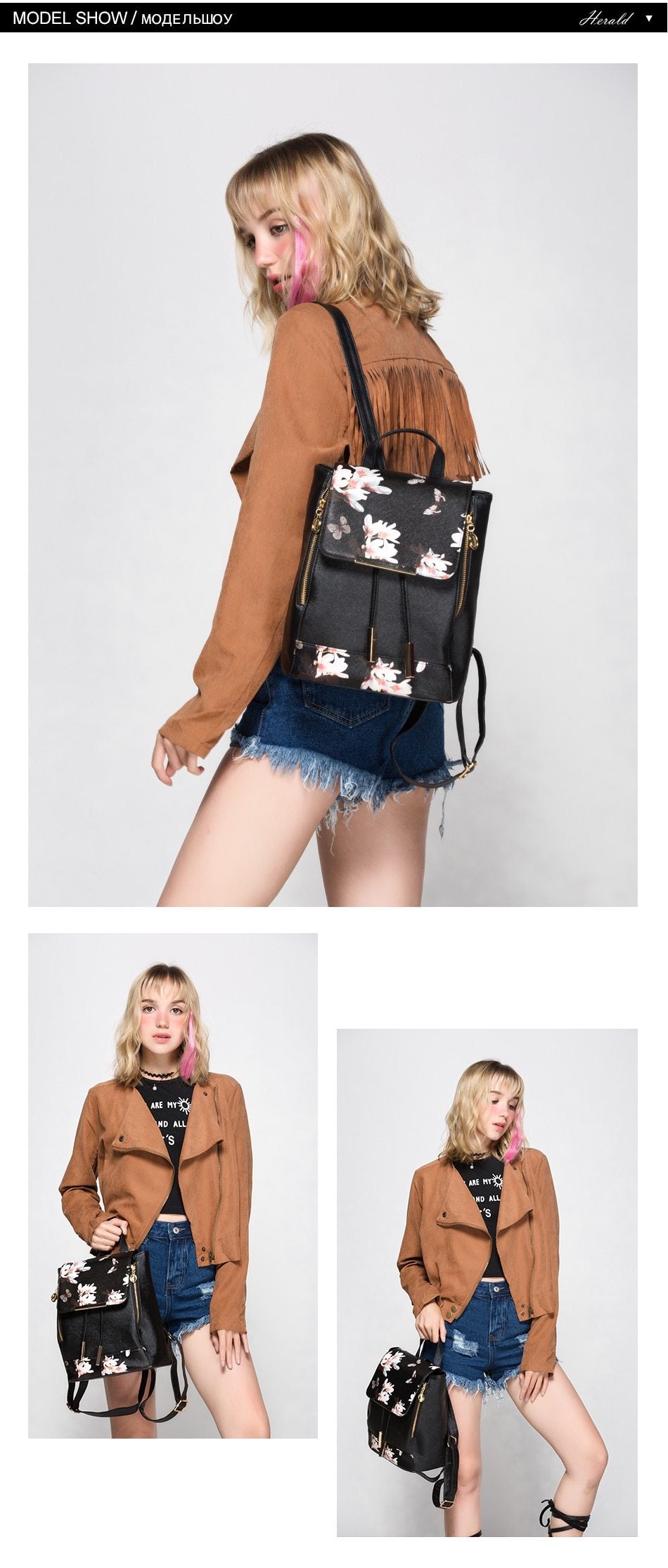 Pu Leather And Preppy Style Hasp Closure Bag For Teens Girls