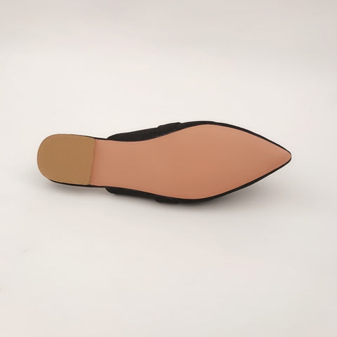 Summer Casual Ladies' Slip-on Flat Pointed Mules For Outdoor