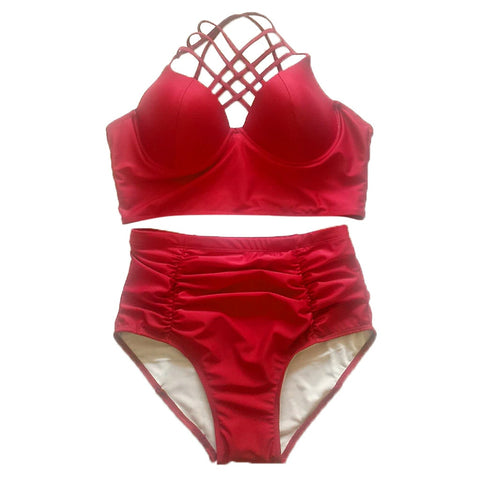 Casual Sexy Women's Solid Color Nylon Brazilian Beachwear Plus Size