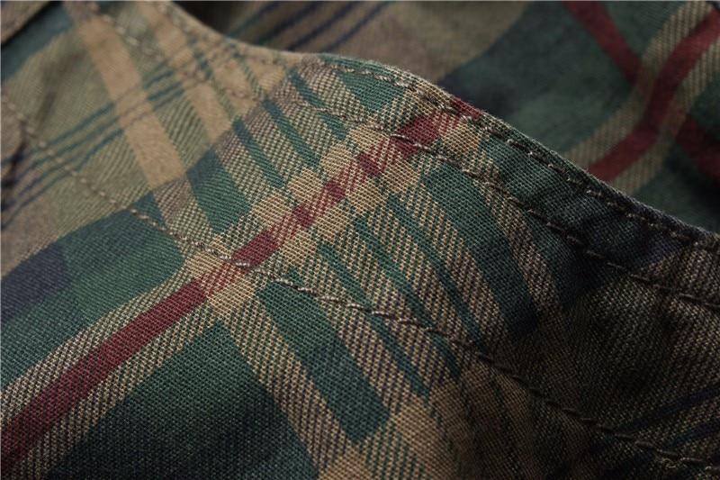 Men's Fashion Plaid Camo Beach & Casual Shorts